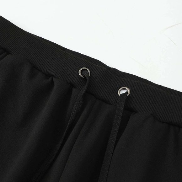 Grey And Black Mens Pullover & Drawstring Sweatpants - Picture 5 of 6